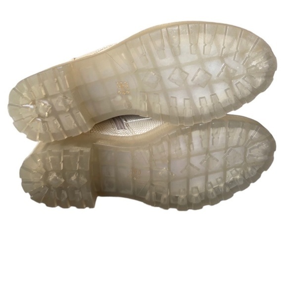 NWOT Dirty Laundry Mazzy Lace-Up Boot Size 8.5 Off white Combat - Picture 5 of 10